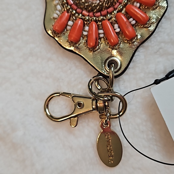 Chico's | NWT Women's Multi Avery Beaded Gold Chain Leather Belt Sz S/M - Picture 12 of 13